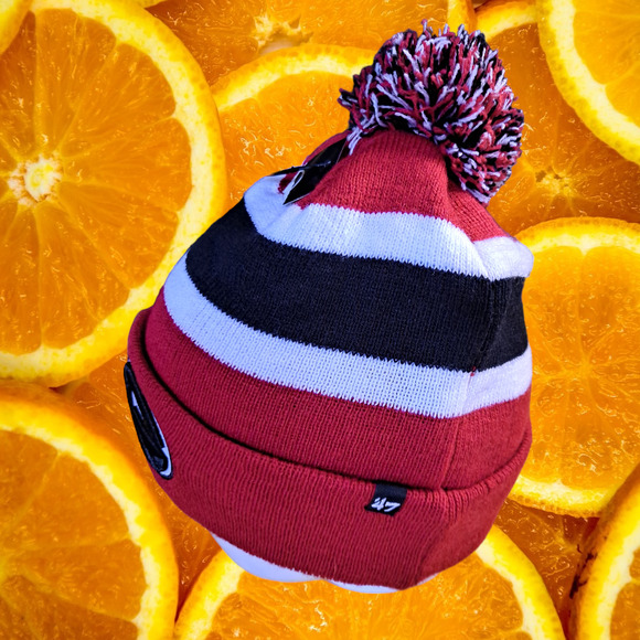 New 47 Georgia Bulldogs‎ Pom Pom Knit Hat - Picture 2 of 4
